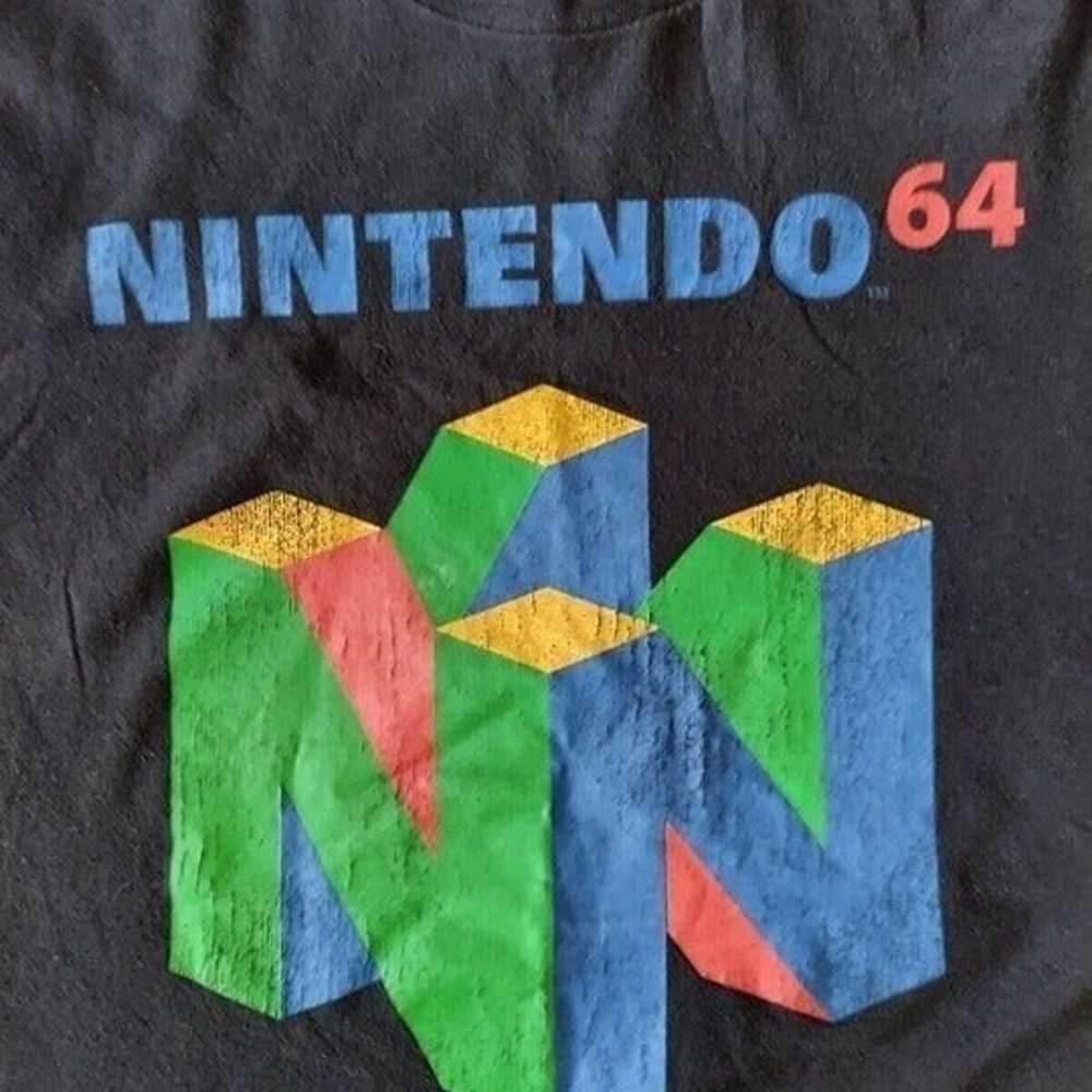 Nintendo 64 Classic Logo Retro Vintage Graphic T-… - image 2