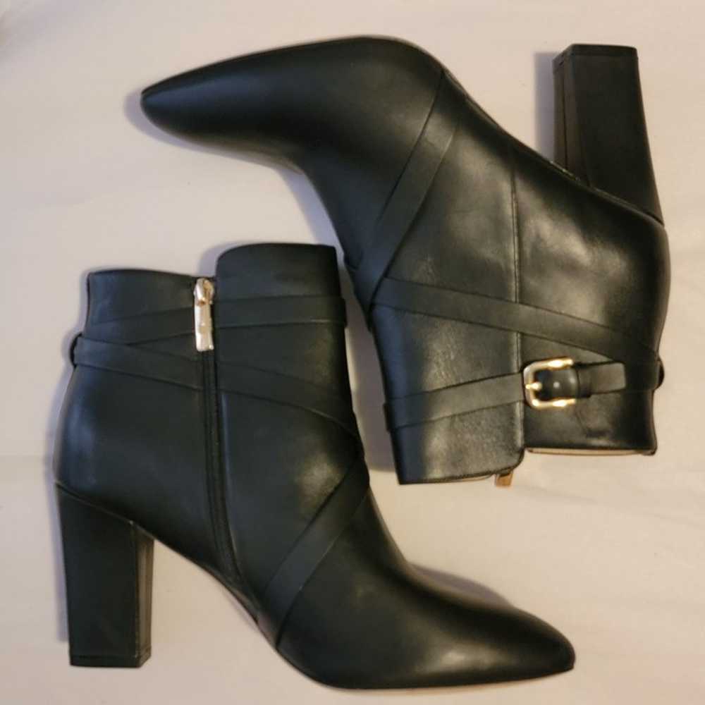 NEW L'AGENCE Francine Boots Womens 10.5 Black Lea… - image 2