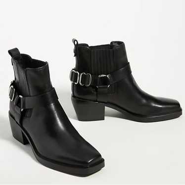 NEW! Sam Edelman Black Bellamie Leather Bootie - … - image 1