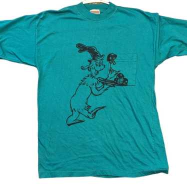 This vintage Dr. Seuss green eggs and mushrooms t… - image 1