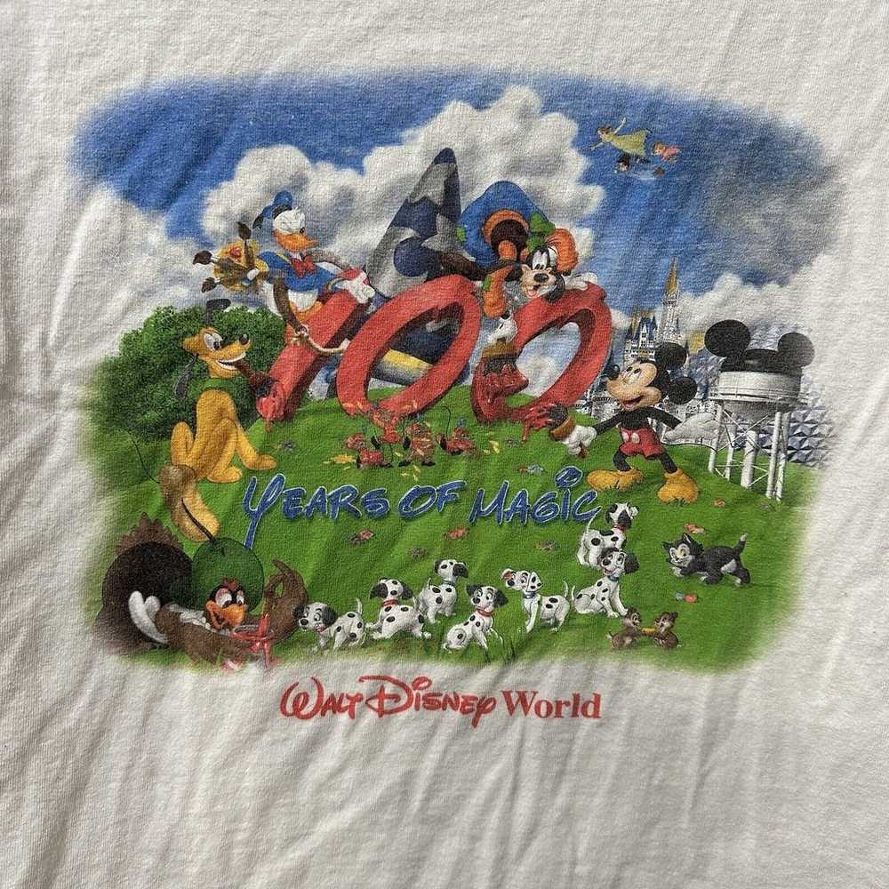 Vintage Walt Disney World "100 Years Of Magic" T-… - image 2