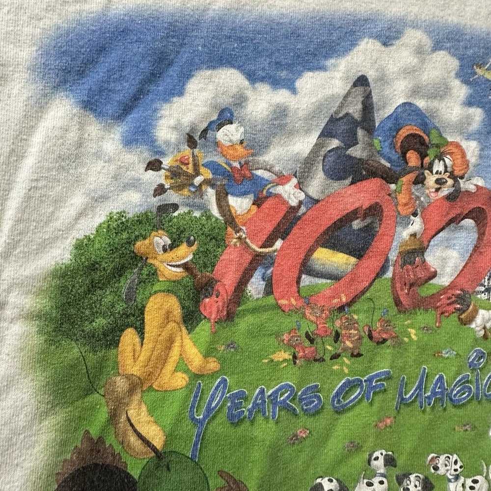 Vintage Walt Disney World "100 Years Of Magic" T-… - image 4