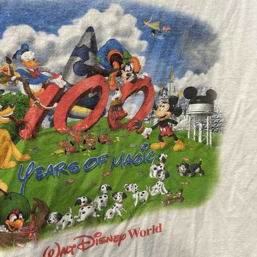 Vintage Walt Disney World "100 Years Of Magic" T-… - image 5