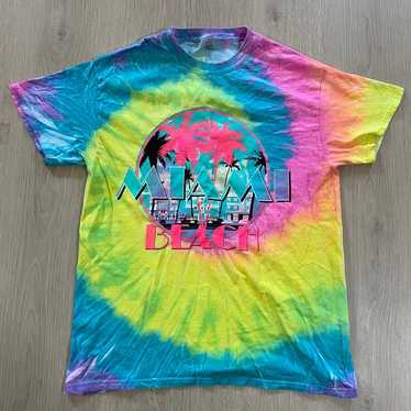 Vintage tie dye Miami Beach T-shirt