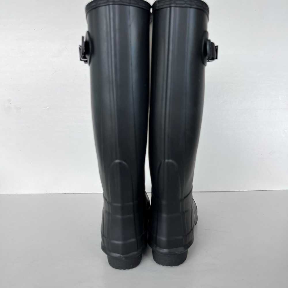 HUNTER Women Black Huntress Wide Rubber Knee High… - image 8