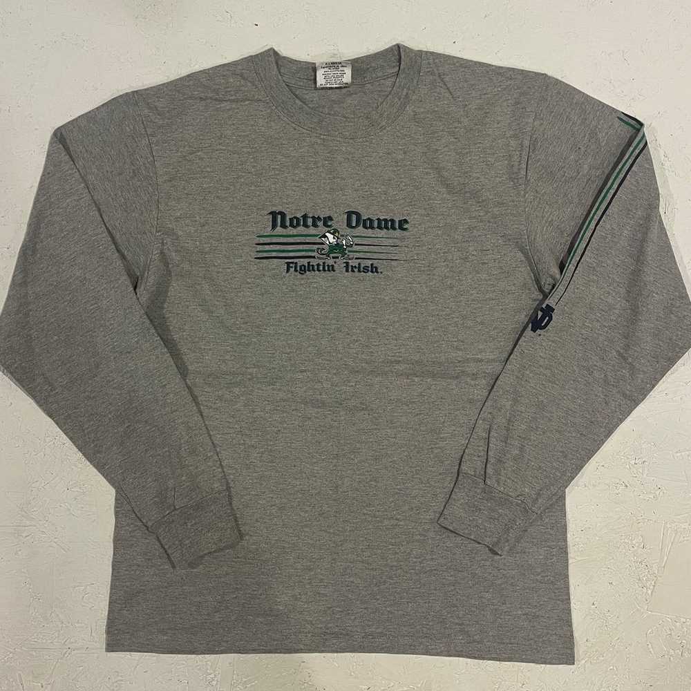 Vintage Notre Dame Long Sleeve Shirt - image 1