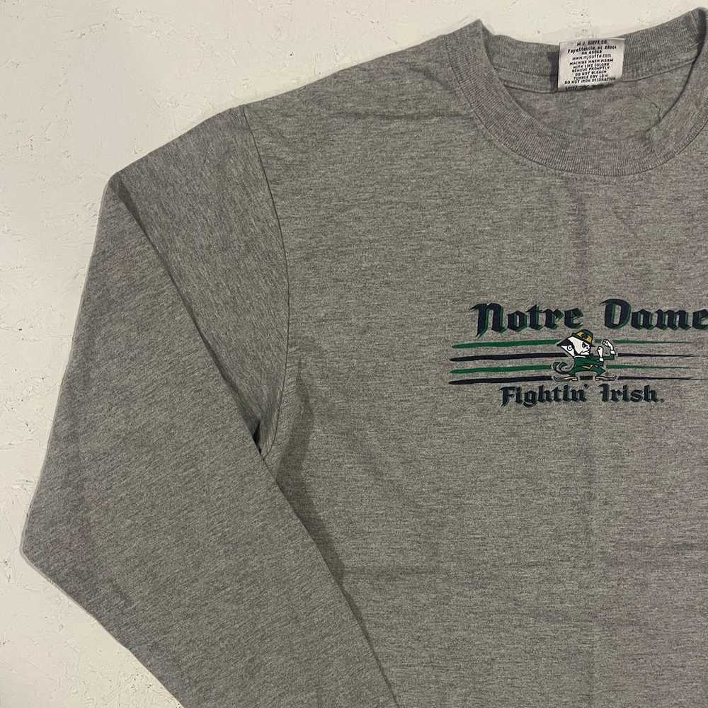 Vintage Notre Dame Long Sleeve Shirt - image 4