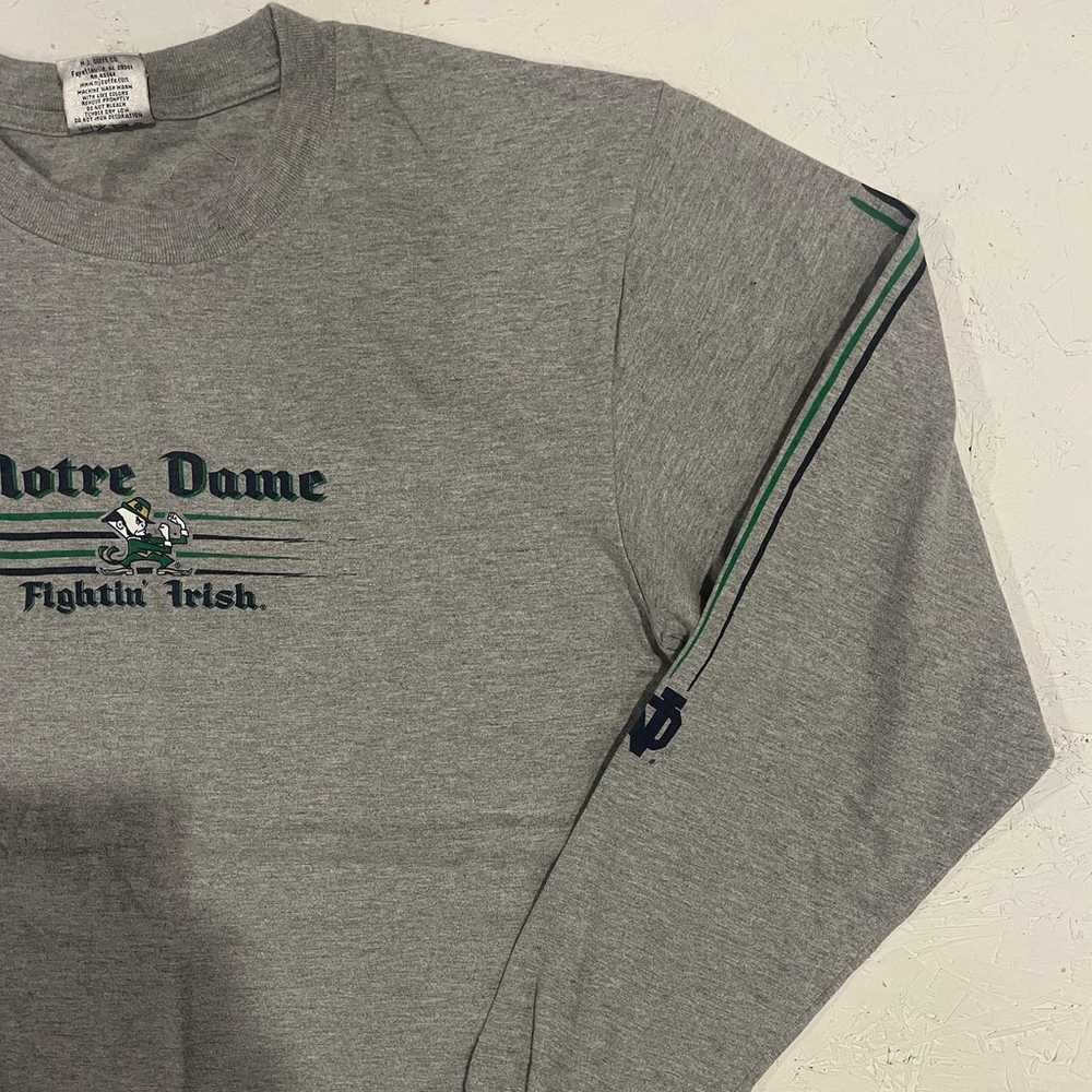 Vintage Notre Dame Long Sleeve Shirt - image 5