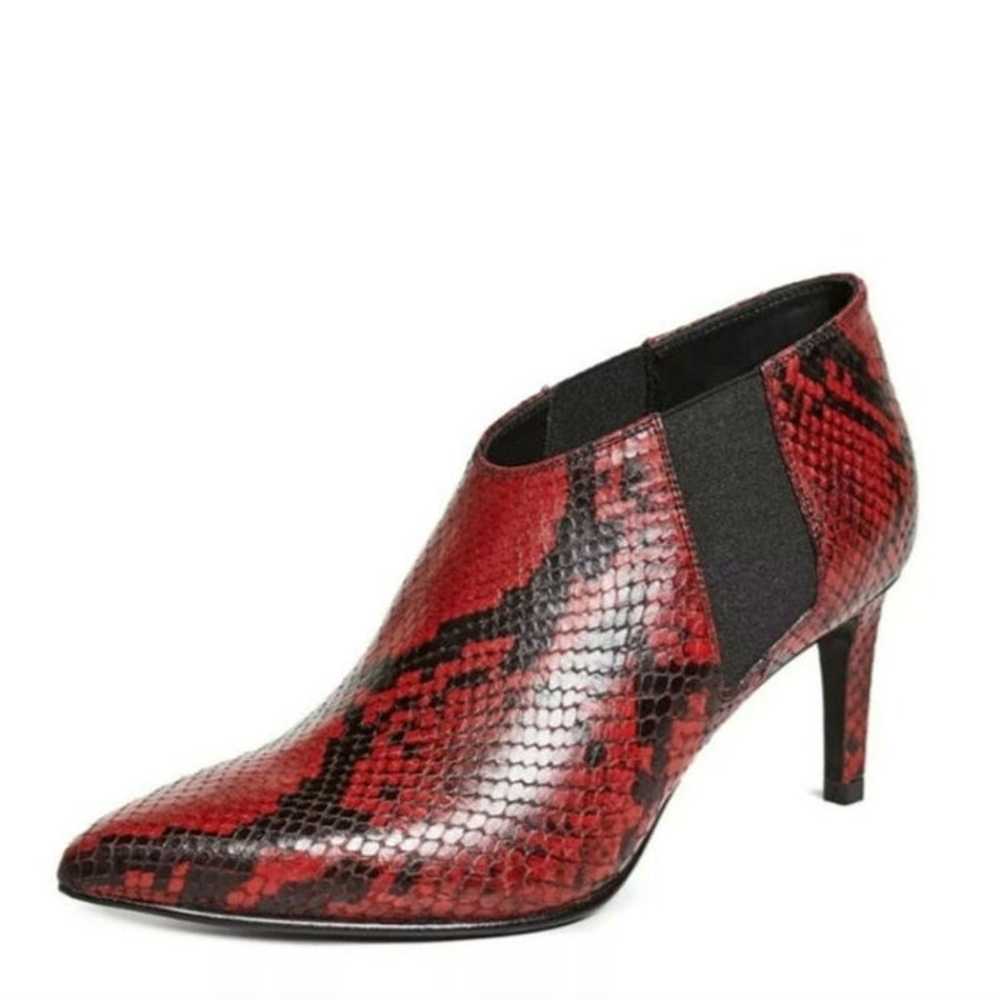 $525 Rag & Bone Beha Red Chelsea Embossed Snake L… - image 1