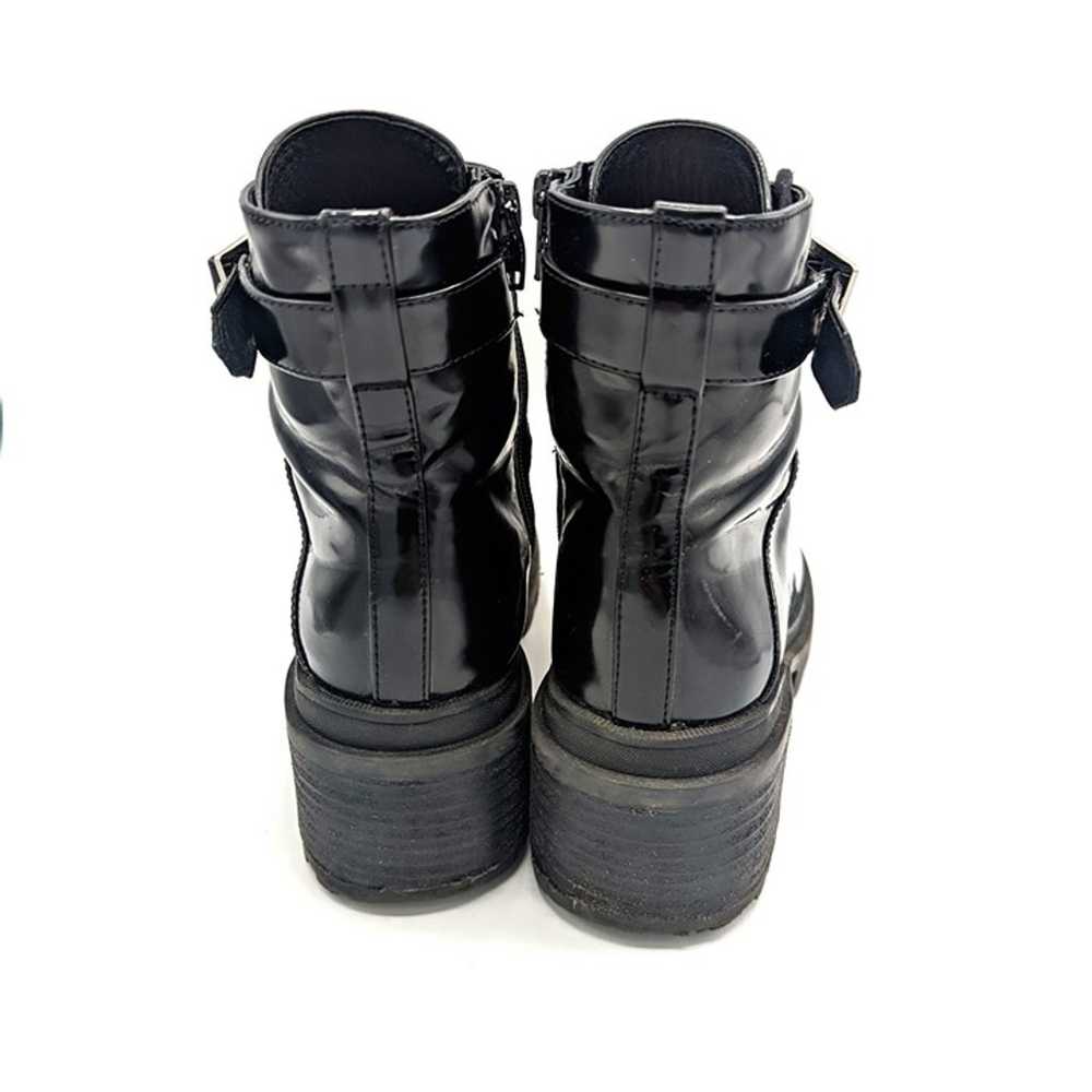 Jeffrey Campbell 7M Combat Czech Boots Black Pate… - image 5