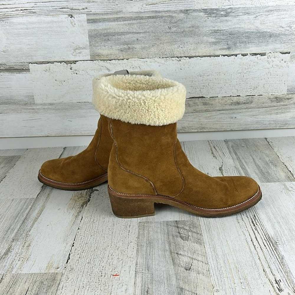 Coach womens size 9 1/2 Patsy chestnut Suede ankl… - image 5