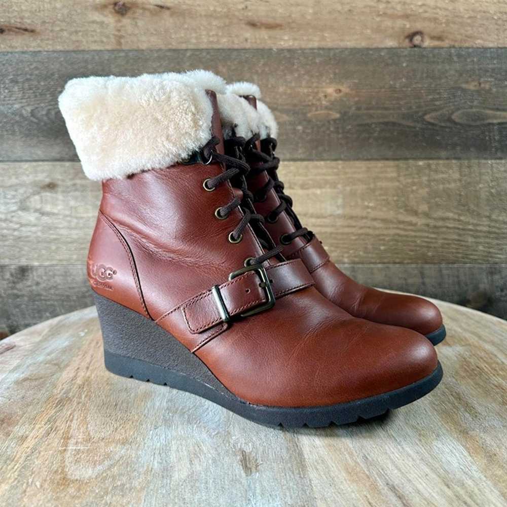 UGG Janney Waterproof Thinsulate® Wedge Bootie Si… - image 1