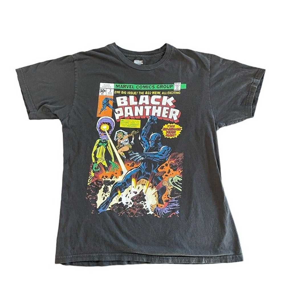 Black Panther Sz M T Shirt Marvel Comics 2nd Big … - image 1