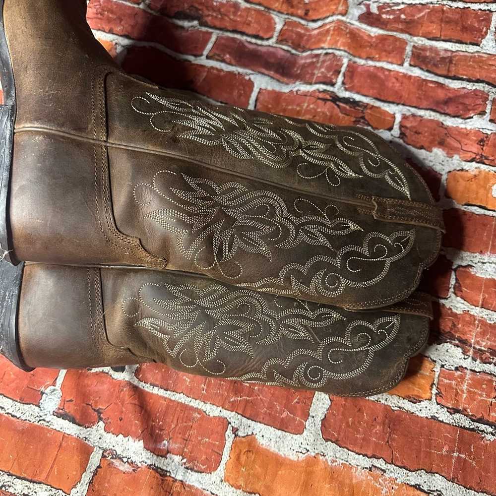 ARIAT Boots Womens Brown Leather Cowboy Western S… - image 5