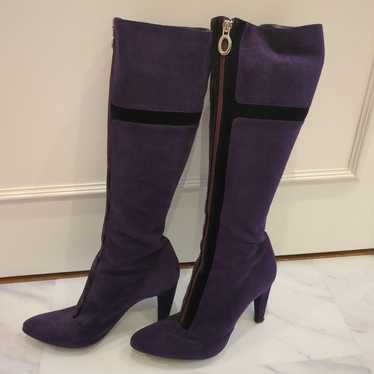 Sergio Rossi boots in purple color. - image 1