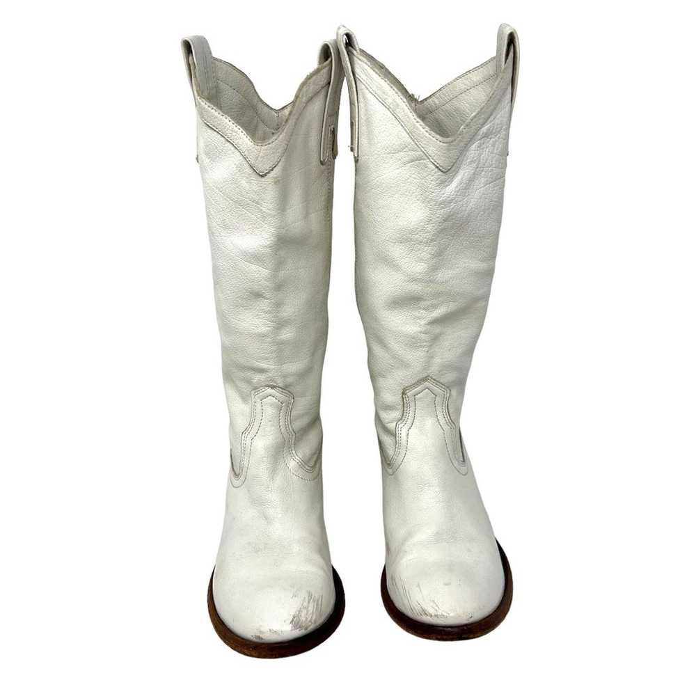 Frye Boot (5.5) Carson Pull-On White Mid-Calf Wes… - image 7