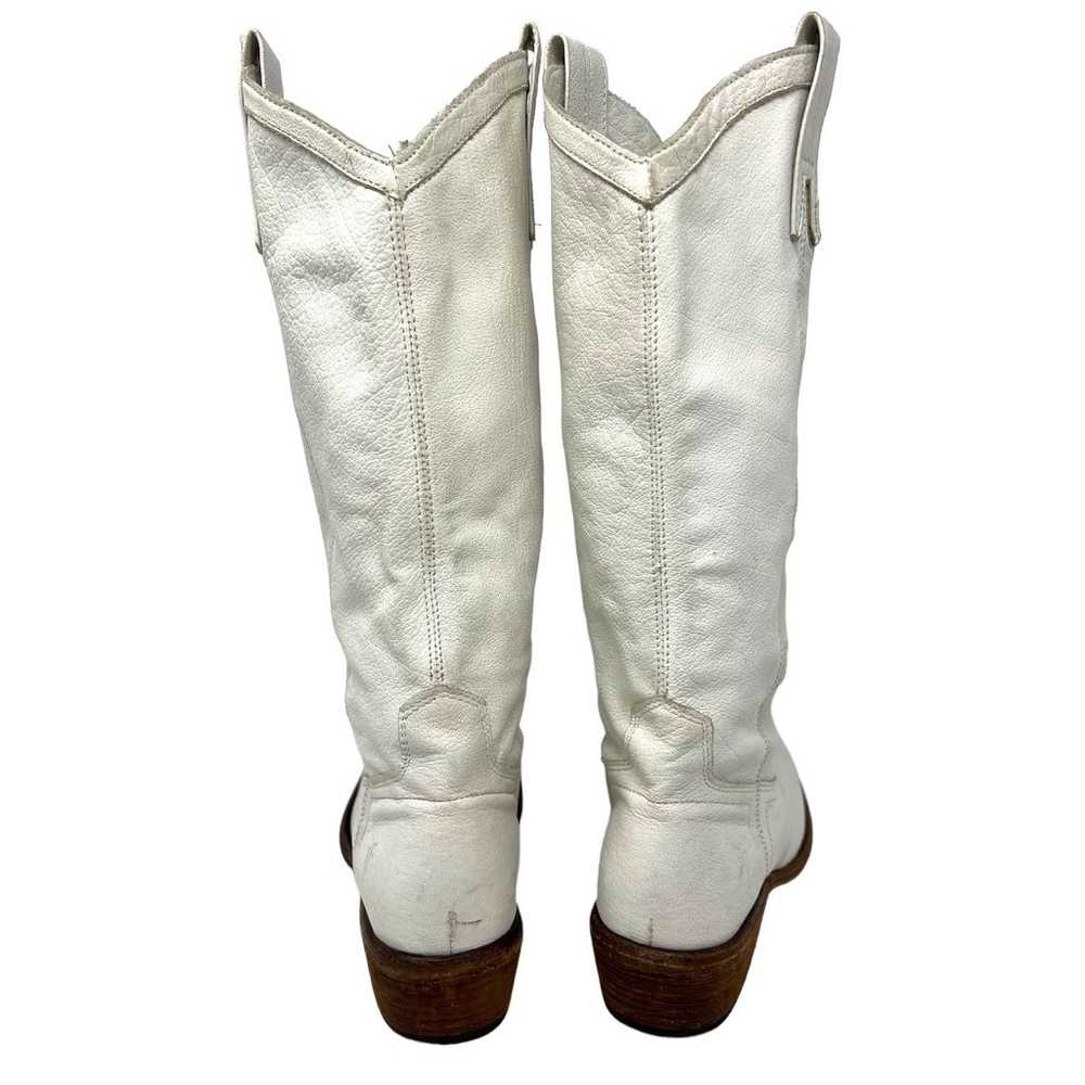 Frye Boot (5.5) Carson Pull-On White Mid-Calf Wes… - image 8