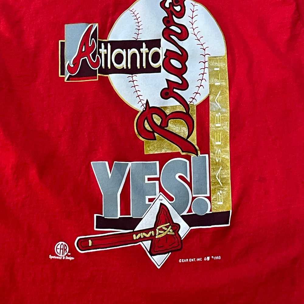 Atlanta Braves 1993 Graphic T-Shirt Mens Sz Mediu… - image 2