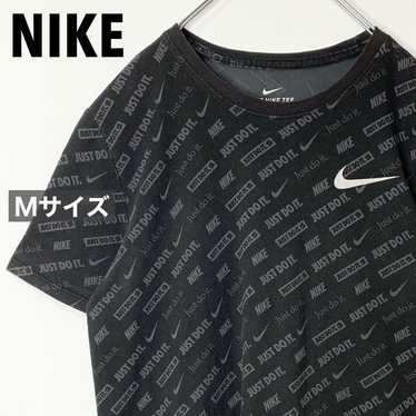 NIKE Just Do It Patterned T-Shirt with Swoosh Swoo