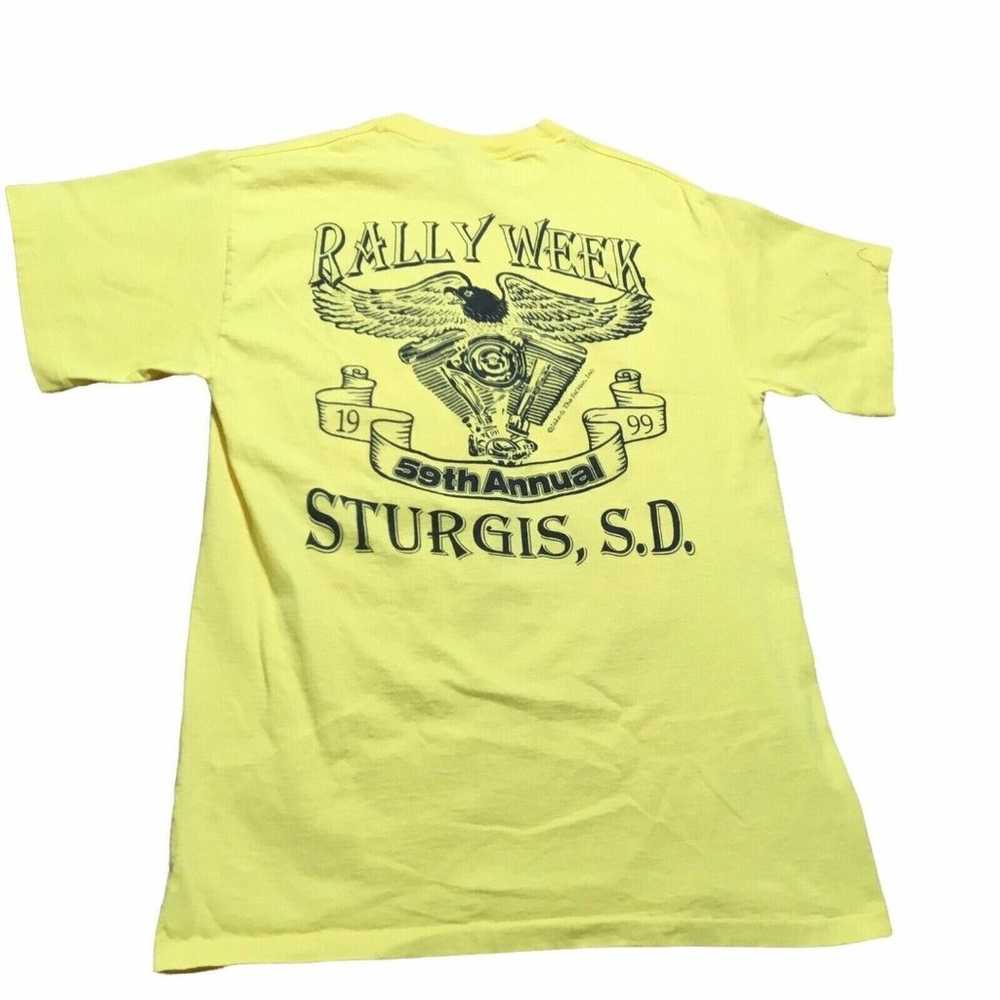 Vintage M&M Men's Sturgis 59th Anniversary Yellow… - image 2