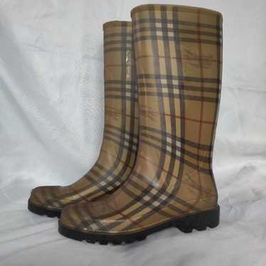 Burberry rain boots