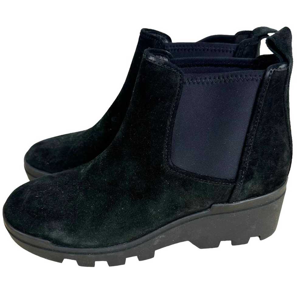 Eileen Fisher Splash Waterproof Suede Bootie Blac… - image 4