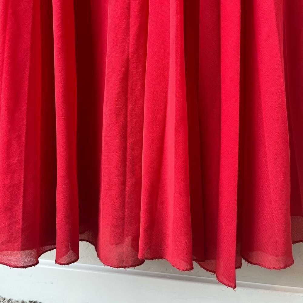 Amur AMUR Dress Lana Cutout Pleated Maxi Gown Red… - image 7