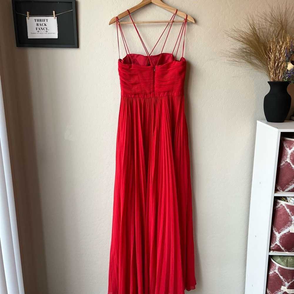 Amur AMUR Dress Lana Cutout Pleated Maxi Gown Red… - image 9