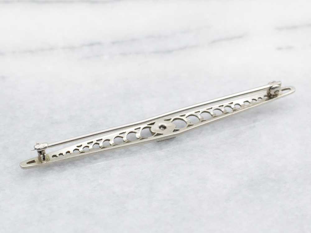 Openwork Diamond Brooch - image 3