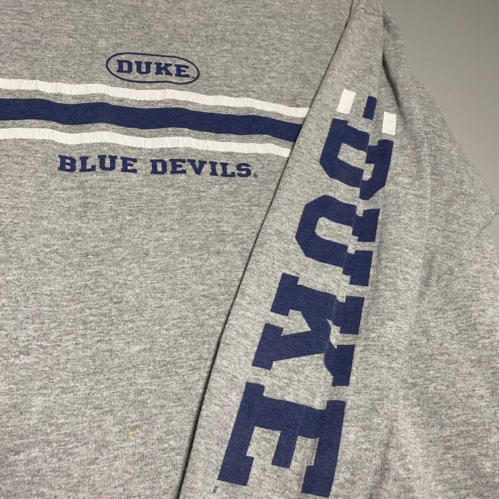 Vintage 90s Duke Blue Devils Long Sleeve Shirt Ad… - image 7