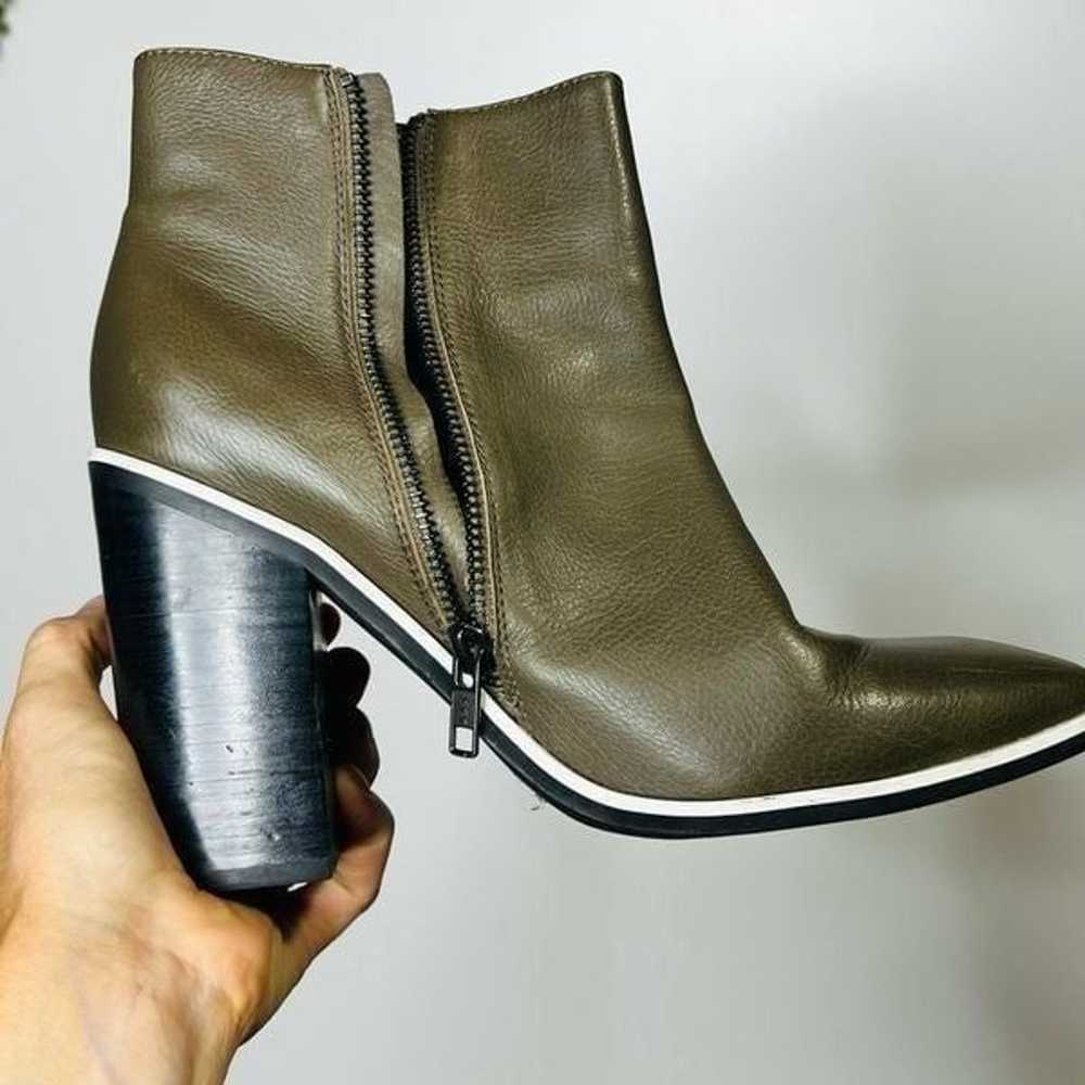 Sol Sana Fox Ankle Boot Olive Green Leather - image 4