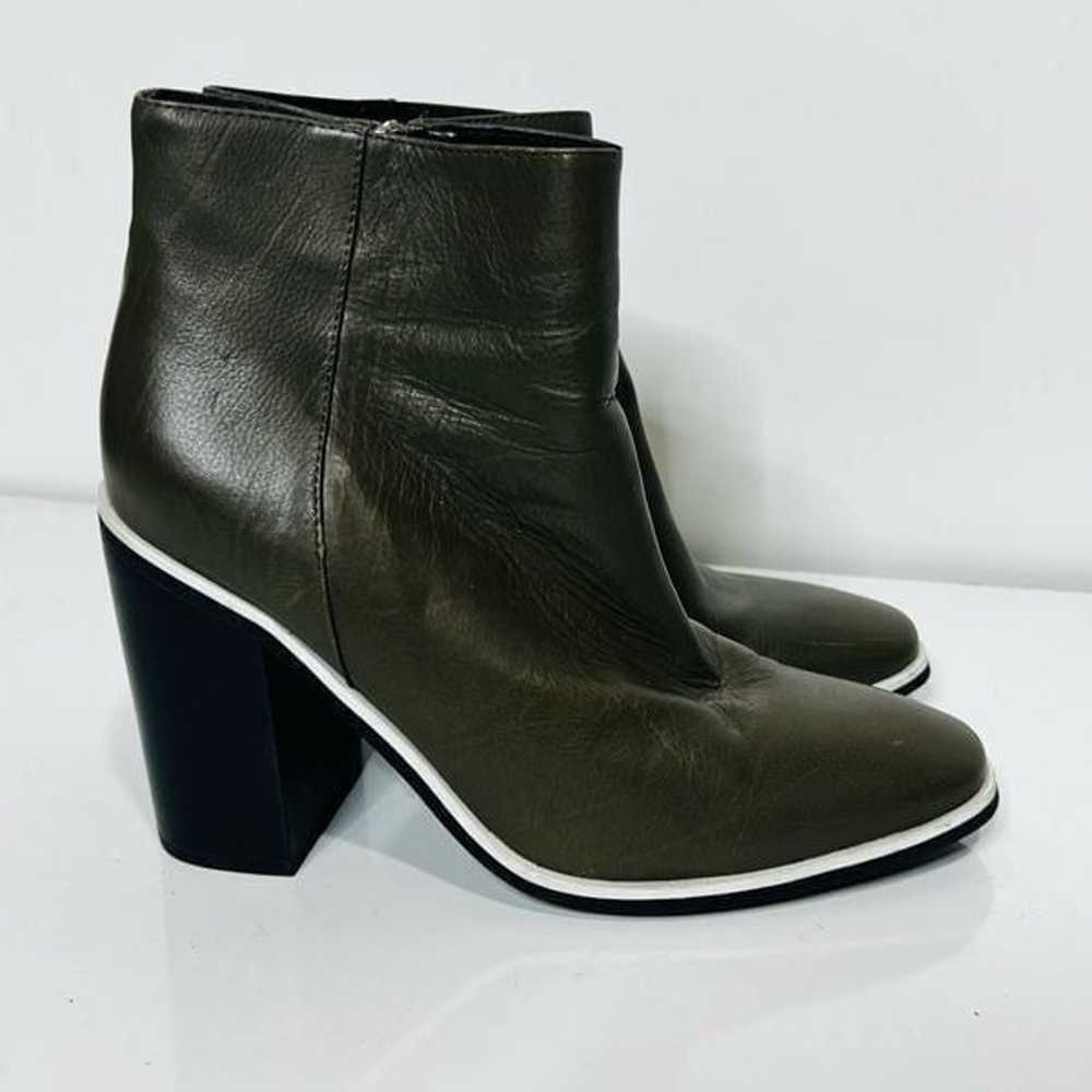 Sol Sana Fox Ankle Boot Olive Green Leather - image 8