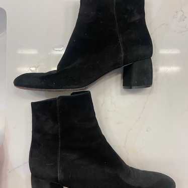 Black suede AGL booties 39.5 - image 1