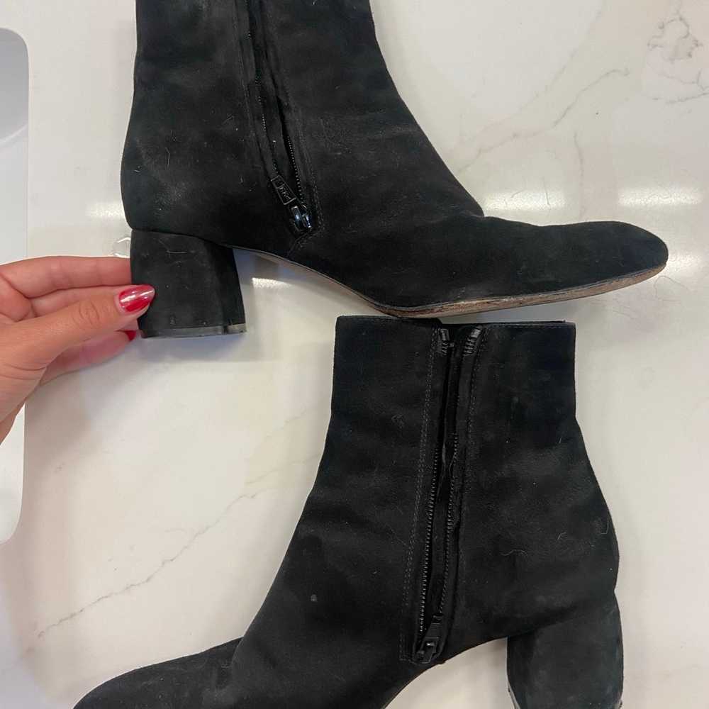 Black suede AGL booties 39.5 - image 2