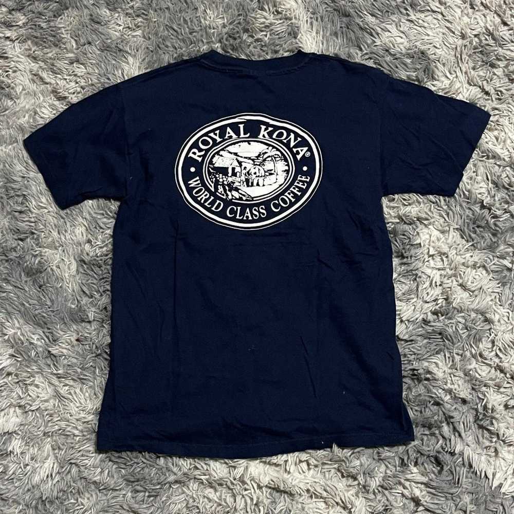 Vintage Single Stitch Royal Kona Coffee Tee Sz M - image 5