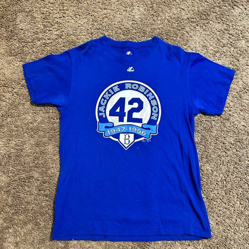 Vintage MLB Brooklyn Dodgers “Jackie Robinson” sh… - image 1