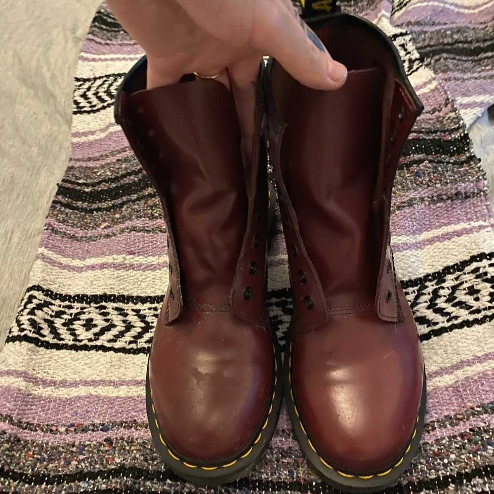 Dr. Martens 1460 Smooth Boots in Cherry Red - image 3