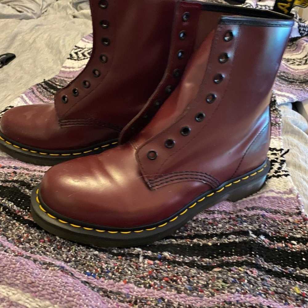 Dr. Martens 1460 Smooth Boots in Cherry Red - image 7