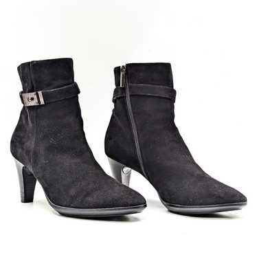 Aquatalia Danele Weatherproof Black Suede Dressy … - image 1