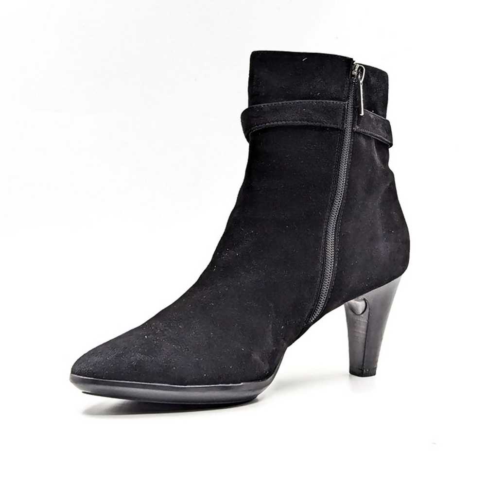 Aquatalia Danele Weatherproof Black Suede Dressy … - image 4