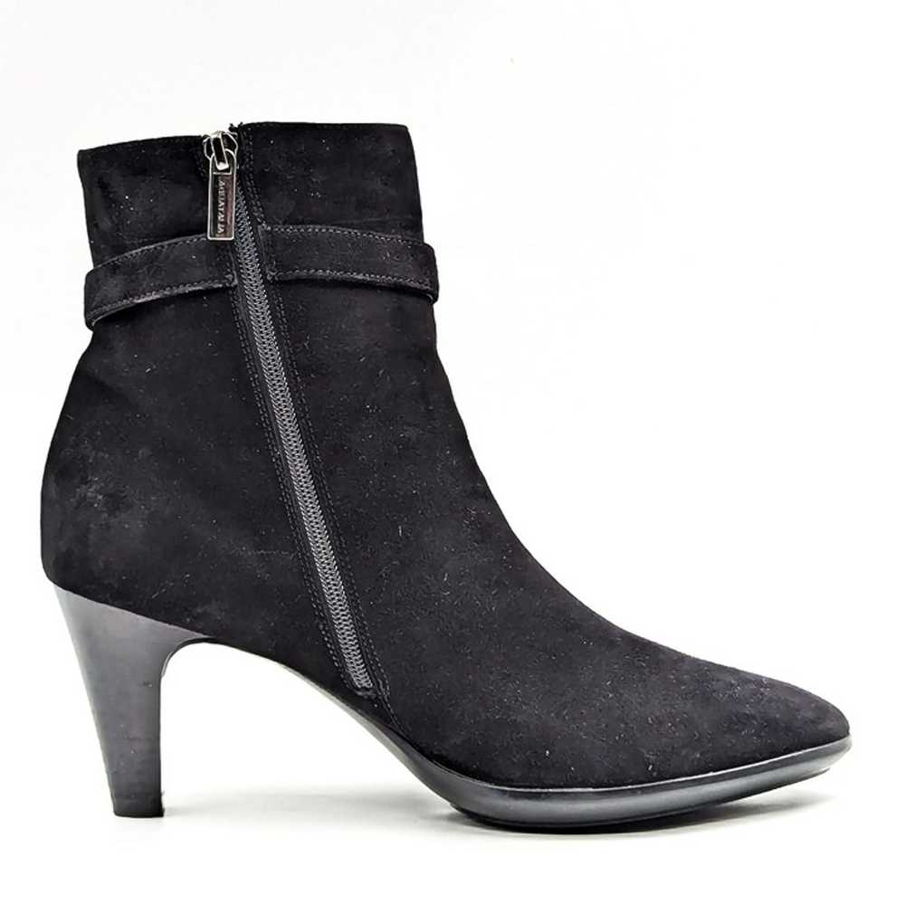 Aquatalia Danele Weatherproof Black Suede Dressy … - image 9