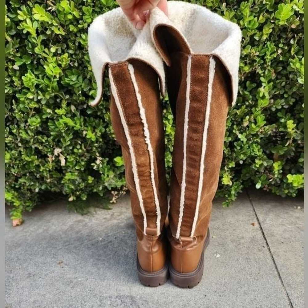 ZARA Over The Knee Boots with Fleece Trim - image 7