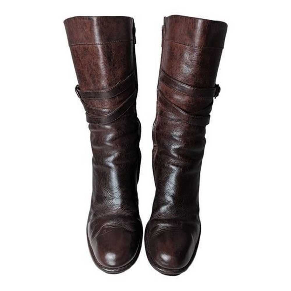 UGG Jardin Brown Leather Heeled Boot Size 8.5 - image 4