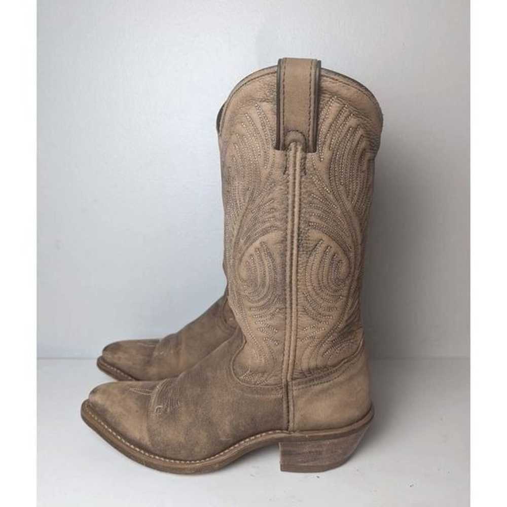 ABILENE Distressed Leather Western Boot Size 6M - image 2