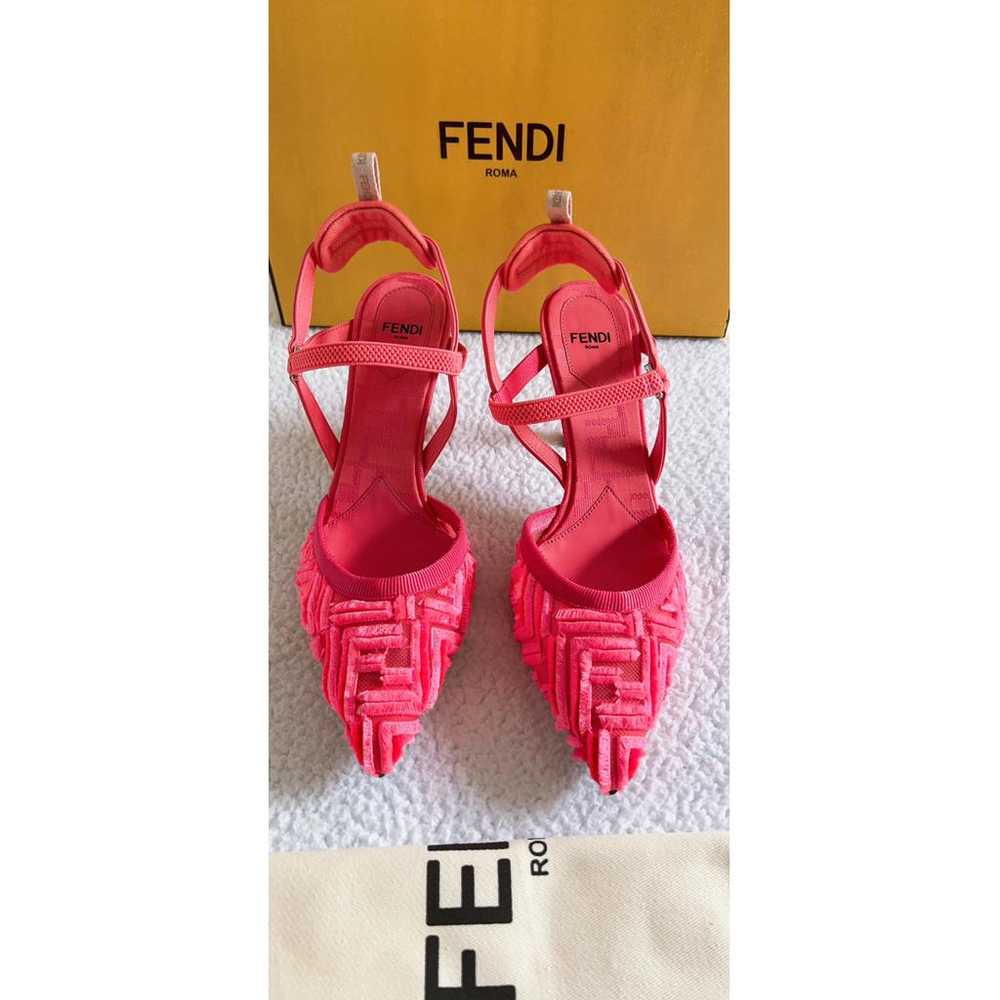 Fendi Colibri velvet heels - image 10