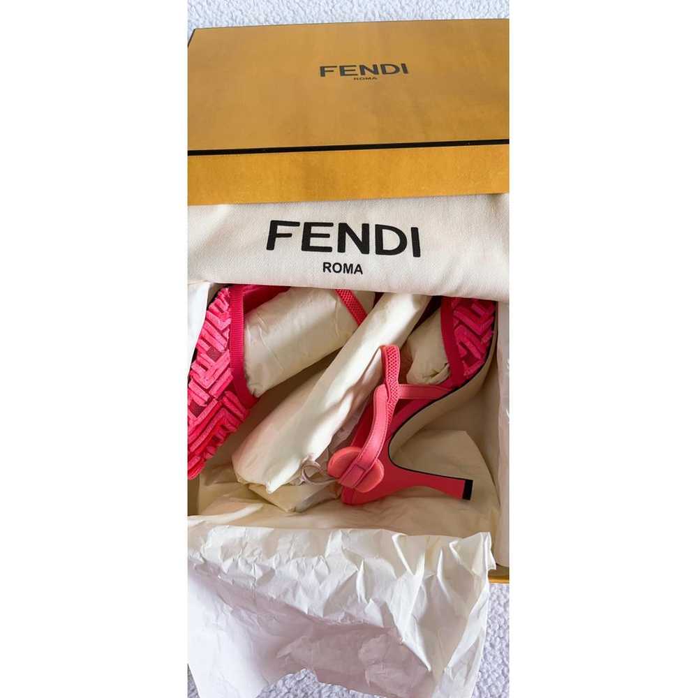 Fendi Colibri velvet heels - image 4