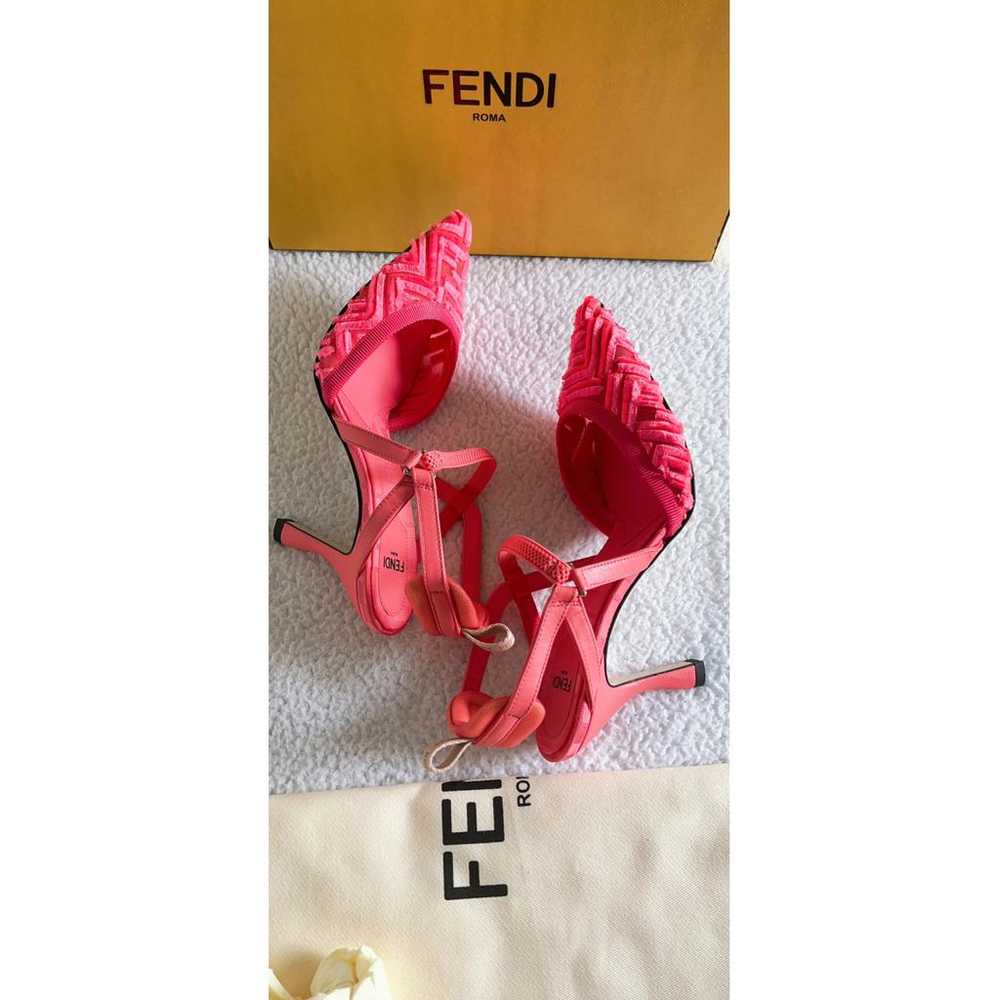 Fendi Colibri velvet heels - image 7