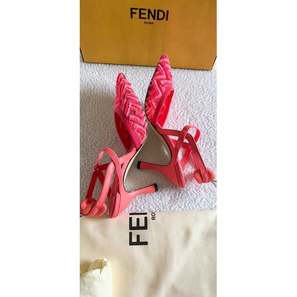 Fendi Colibri velvet heels - image 8