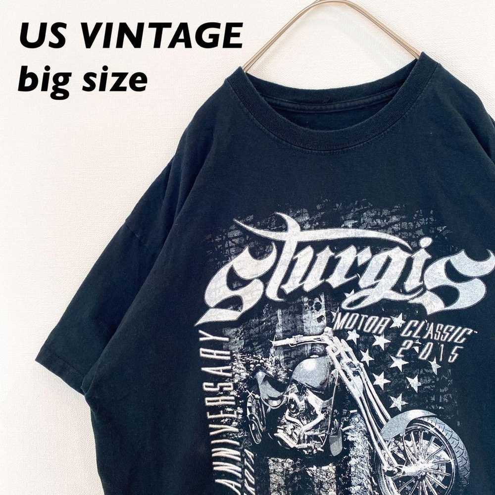 US vintage short-sleeve T-shirt with a big print … - image 1