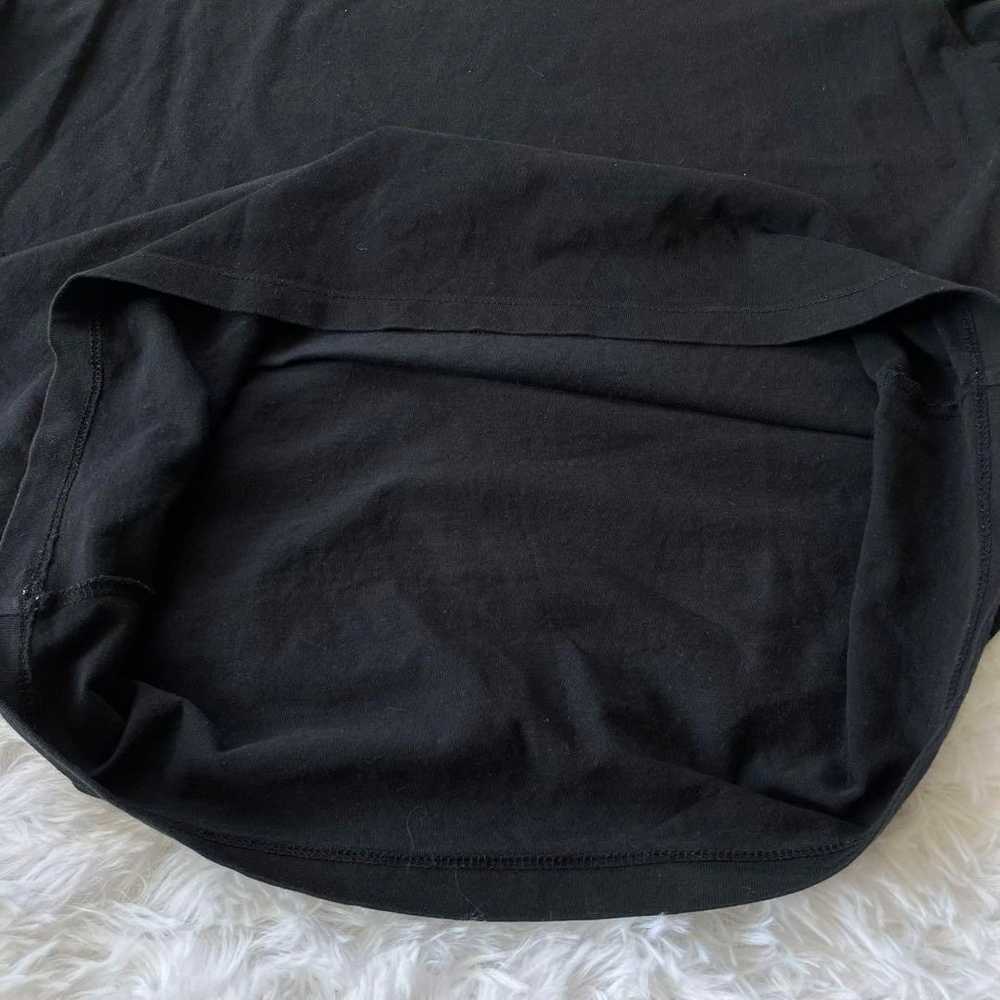 UNIQLO T-shirt Black Plain Crew Neck Men's 4145 - image 3